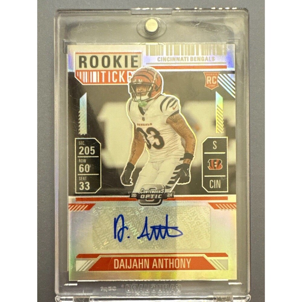 2024 Panini Contenders Optic Daijahn Anthony Rookie Ticket Auto Silver #190